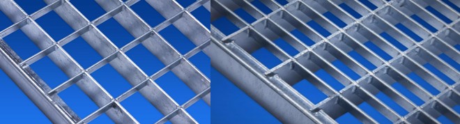 Gitterroste ohne Winkelrahmen